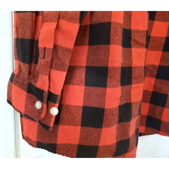 DESIGN IN ITALY MENS RED AND BLACK PLAID FLANNEL SHIRT SIZE 2X NWOT - Picture 7 of 7